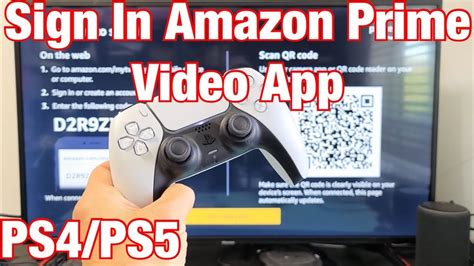 PS4/PS5: How to 'Sign In' Amazon Prime Video App (Enter Code .
